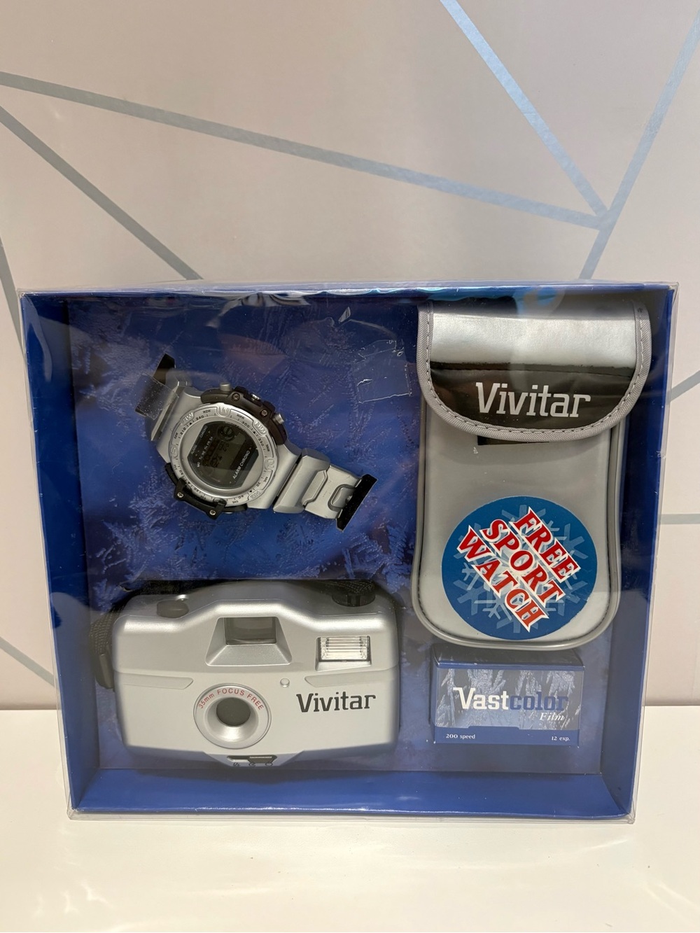 Vintage Vivitar 35mm Camera Set JCPenney Watch Film Case Untested